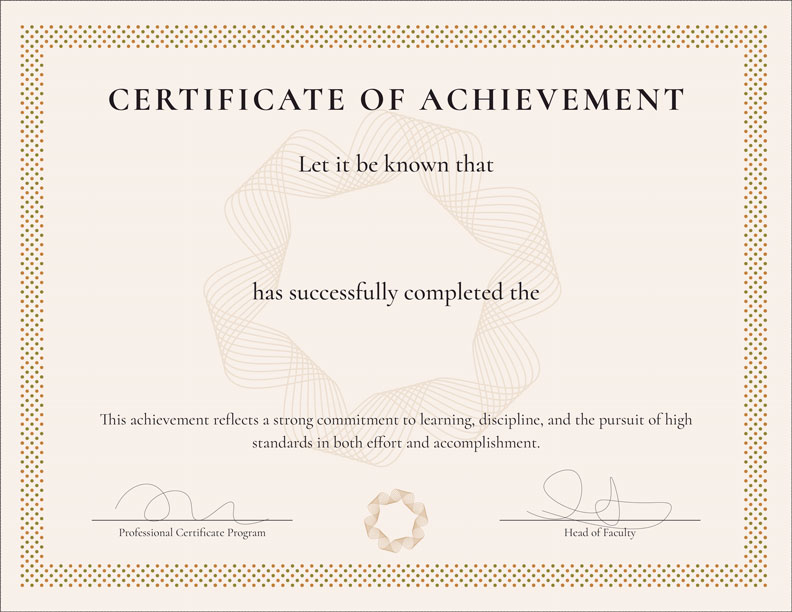 Certificate & Diploma Generation