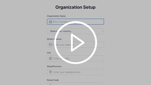 Open your Organization Account Demo Thumbnail