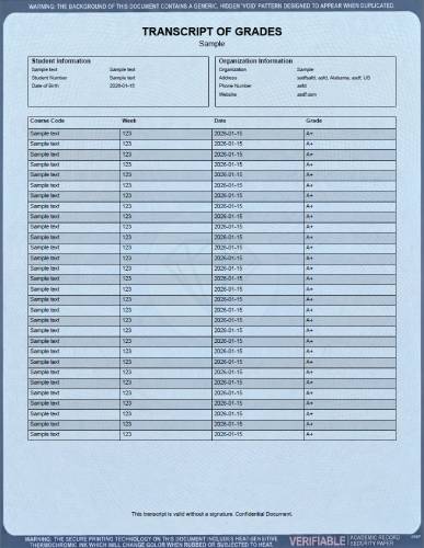 Official Transcripts Generation