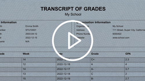Official Transcripts Demo Thumbnail